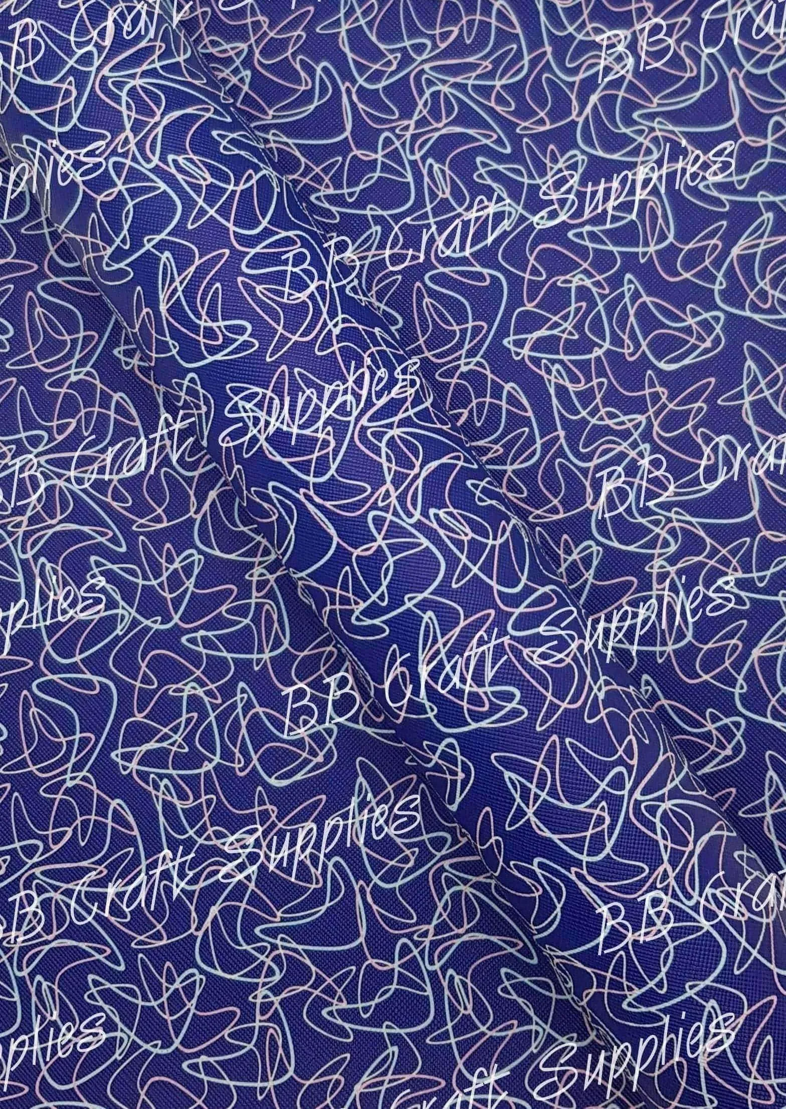 Abstract Florals Faux Leather