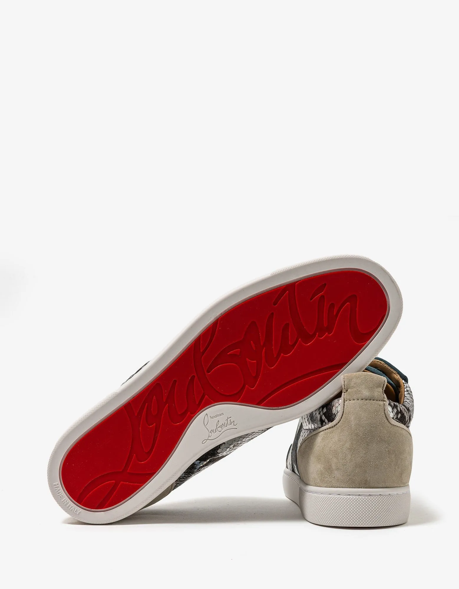 Christian Louboutin Louis Junior Amazonia Blue Trainers -