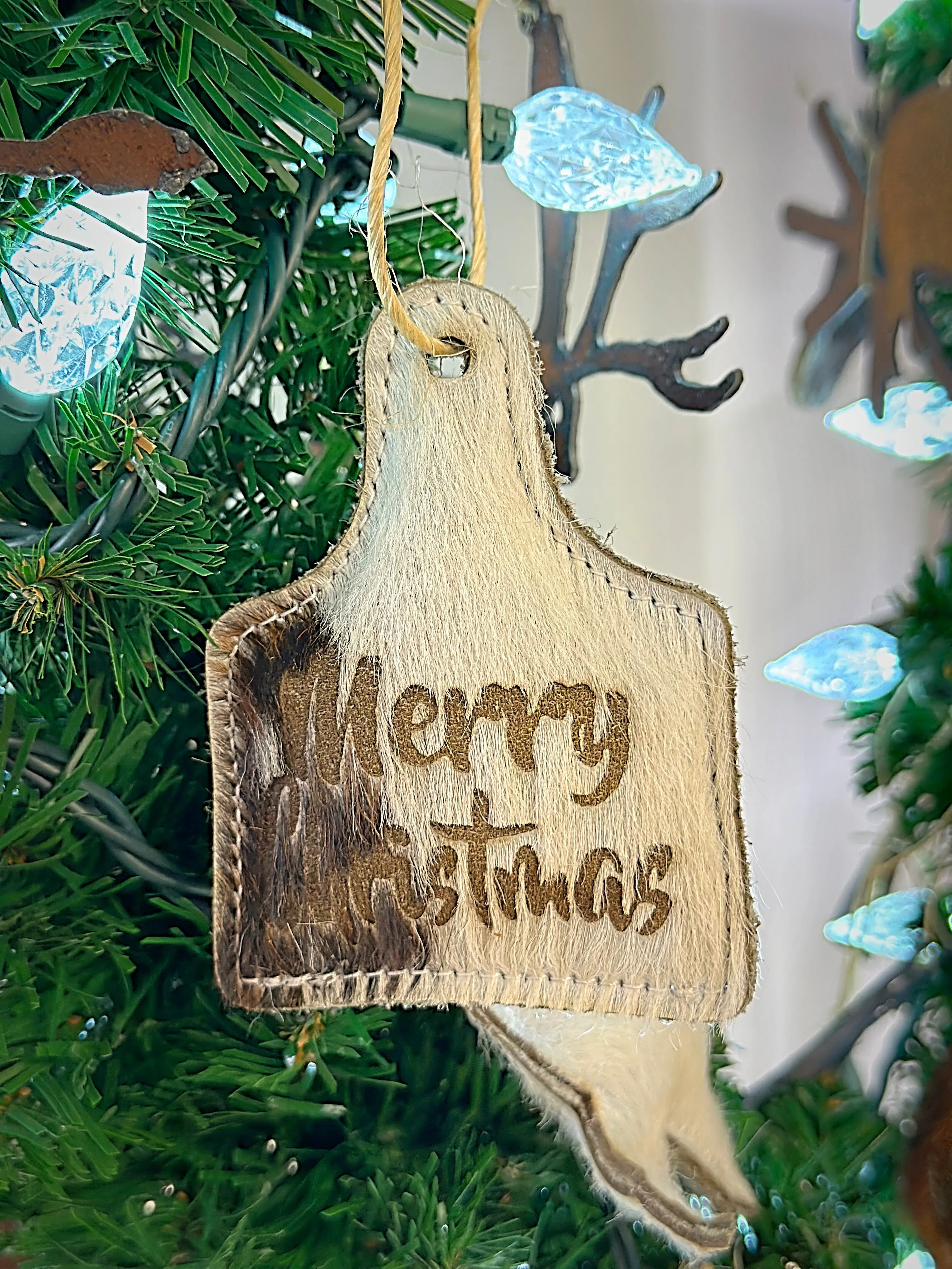 Cowhide and Embossed Leather Ornaments
