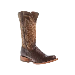 Durango Men's Brown 13" Ostrich Leather Western Boots DDB0463
