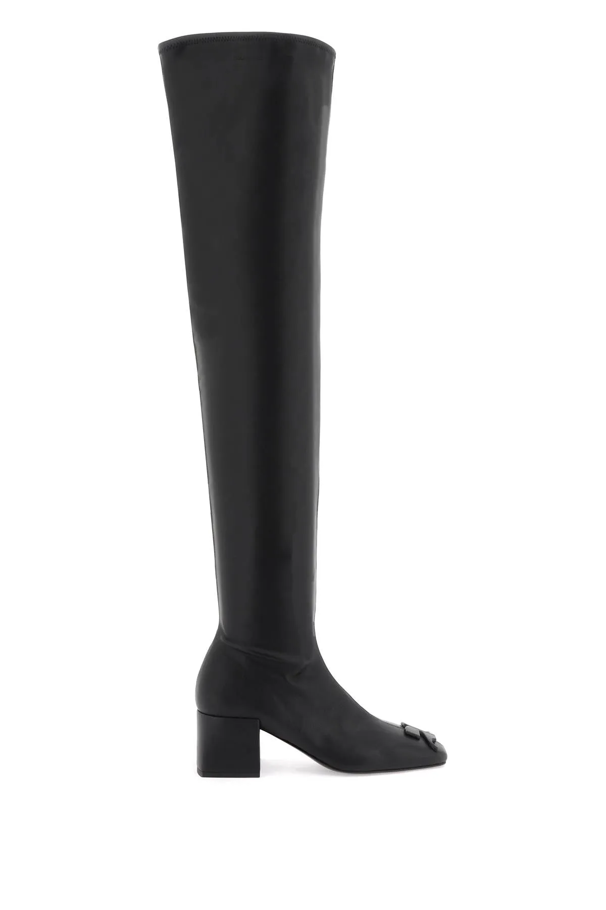 faux leather high boots