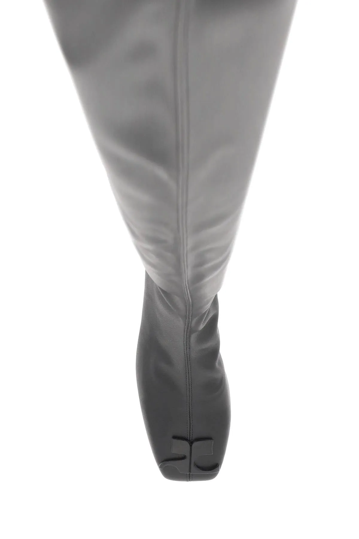 faux leather high boots