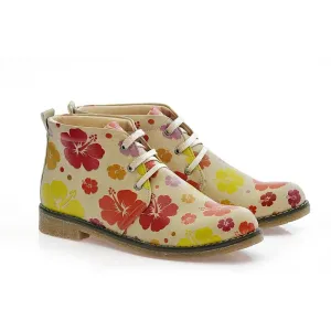 Flowers Ankle Boots PH201
