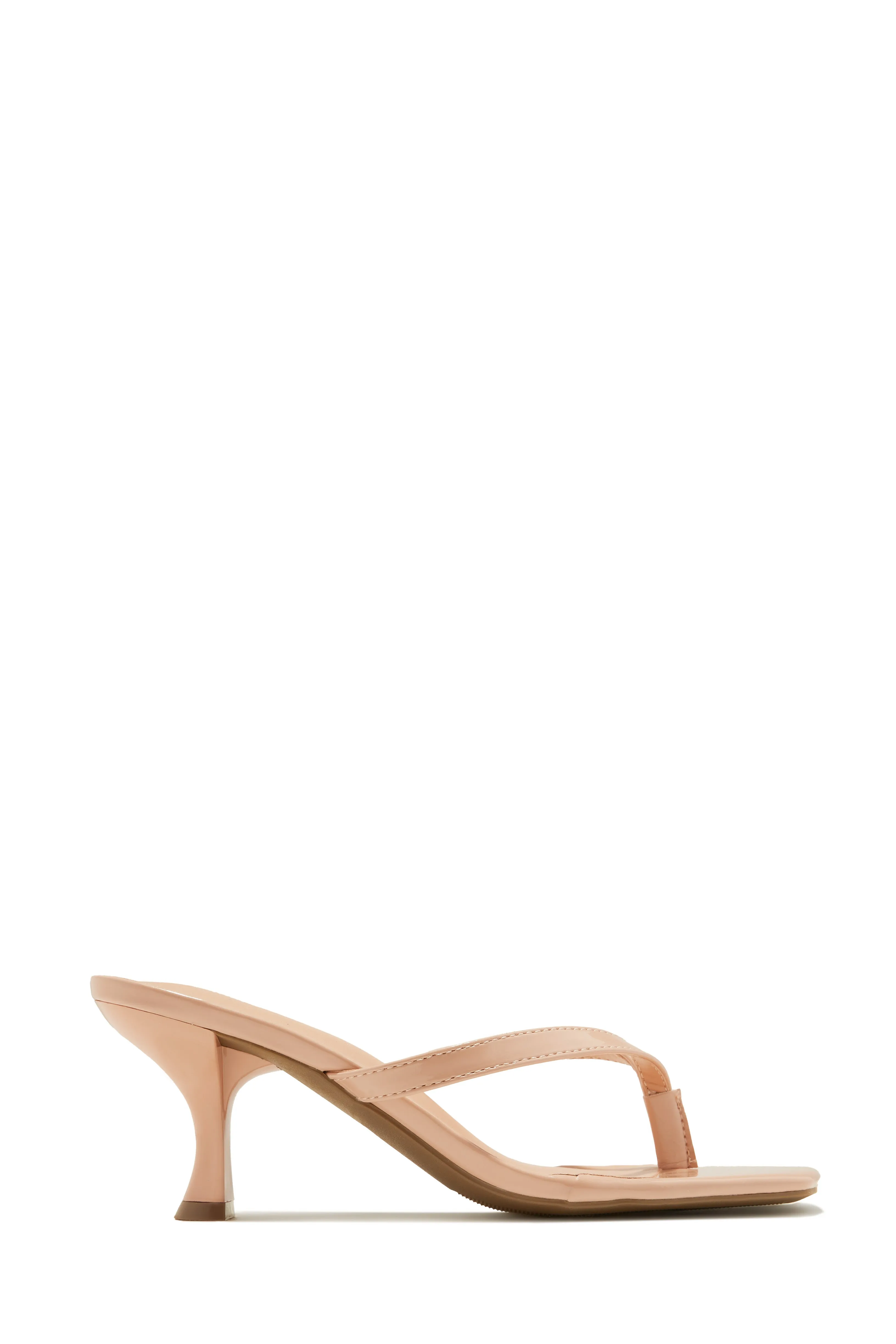 Karley Mid Heel Mules - Cherry