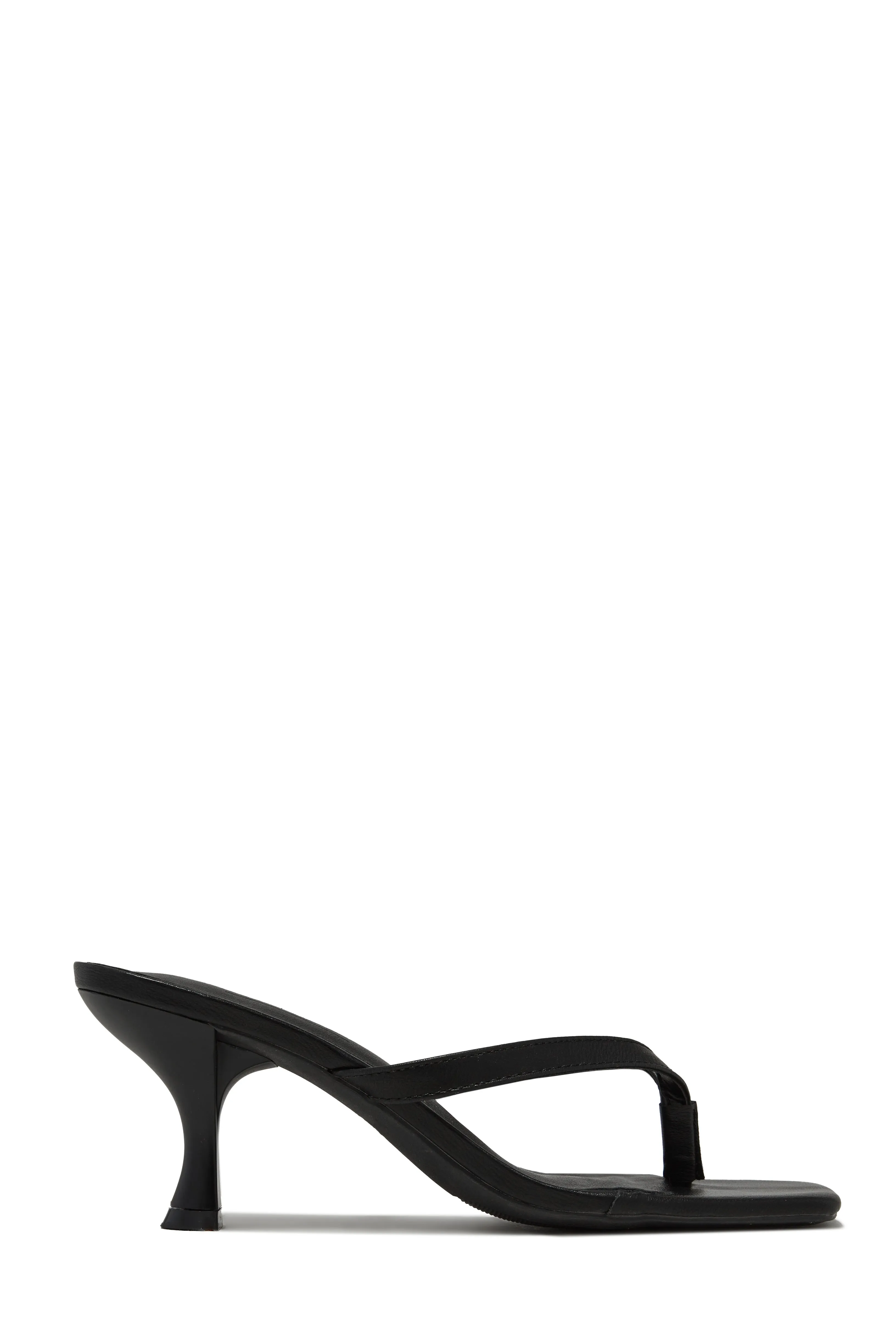 Karley Mid Heel Mules - Cherry
