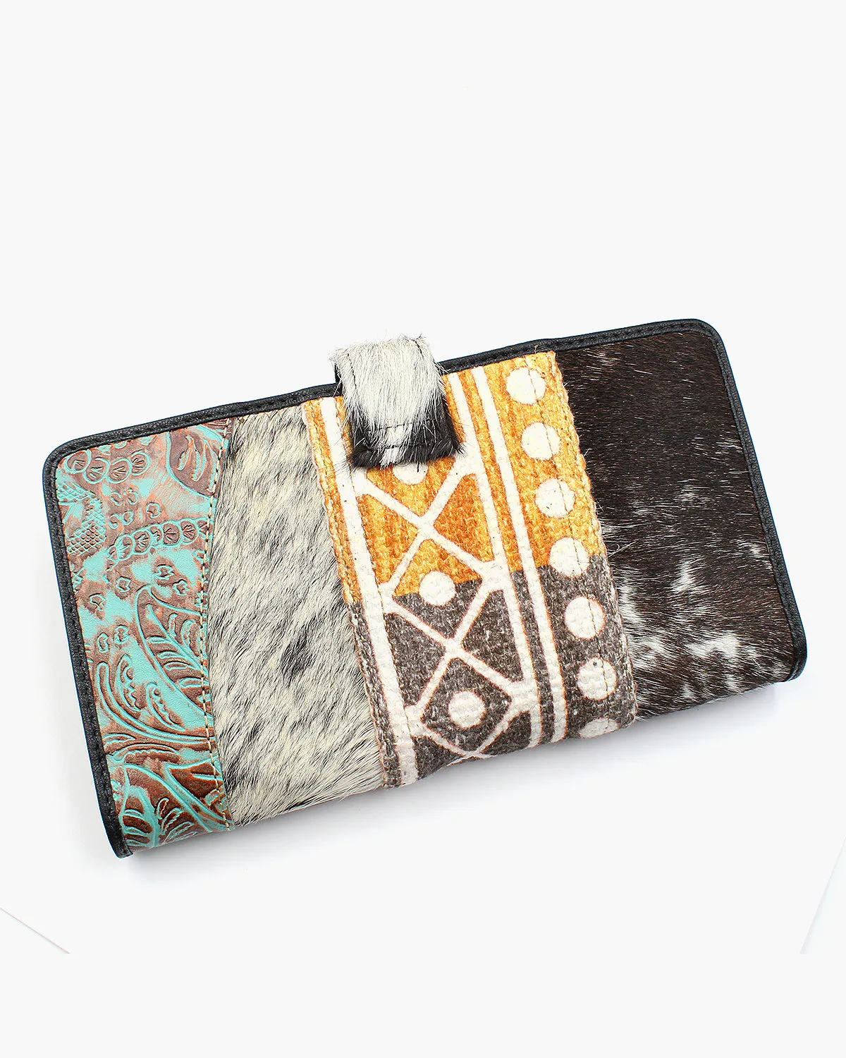 Leather & Cow Hide Wallet