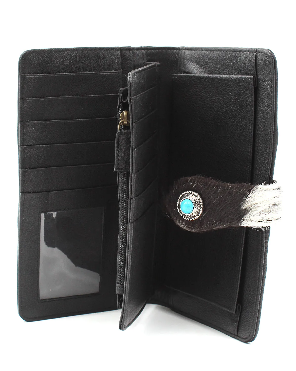Leather & Cow Hide Wallet