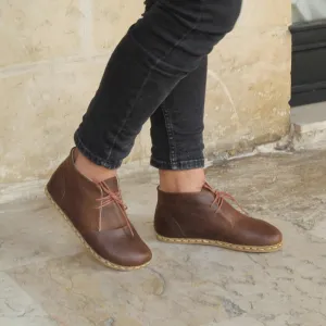Oxford Earthing Boots Crazy Classic Brown Men's