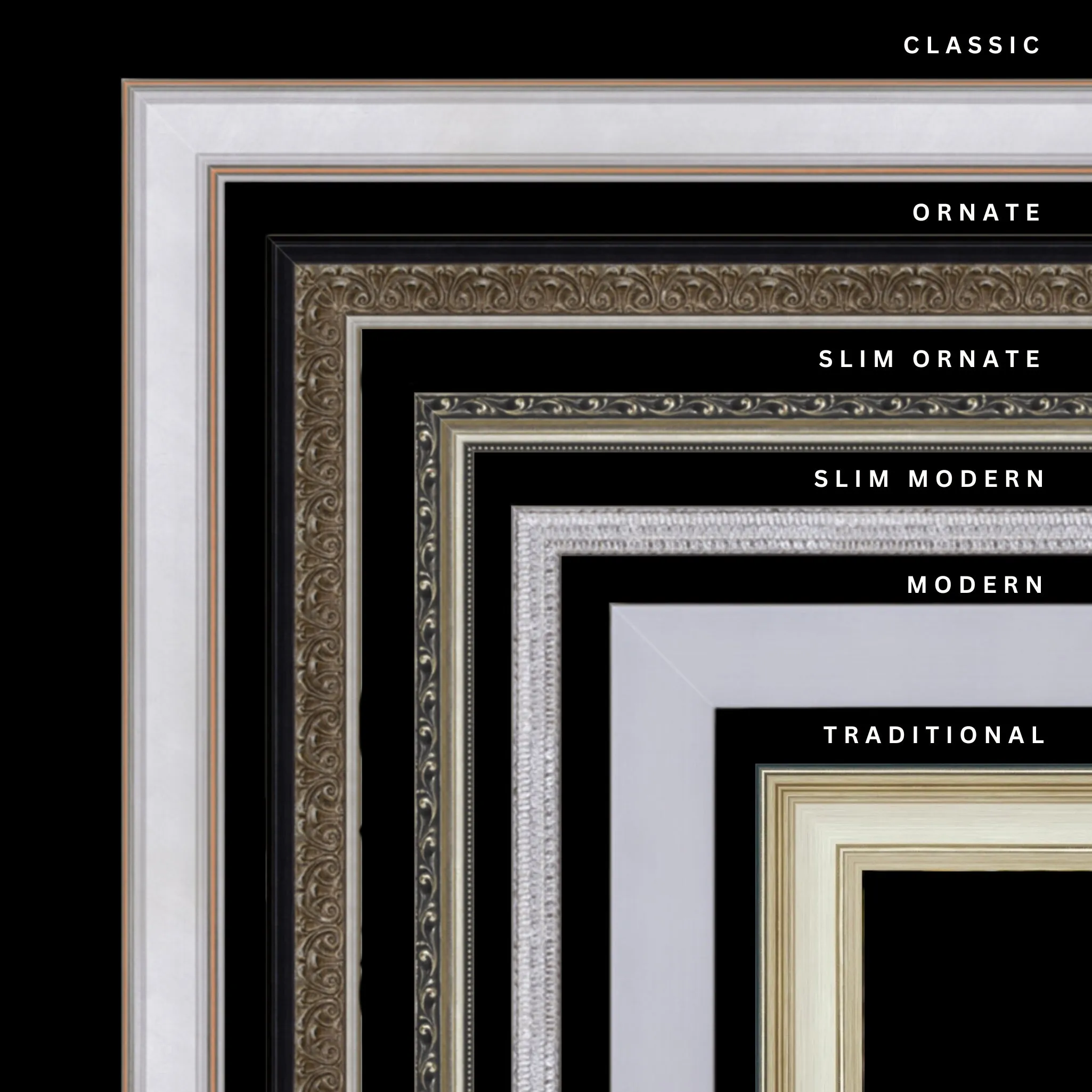 Silver 31x35 Picture Frame Ornate Traditional Classic Antique