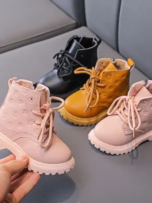 Street Smart Embossed Leather Boots By Liv and Mia