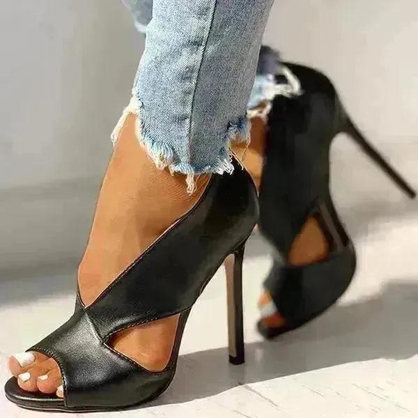 Women's shoes 4 large size sandals high heels fine heel women shoes