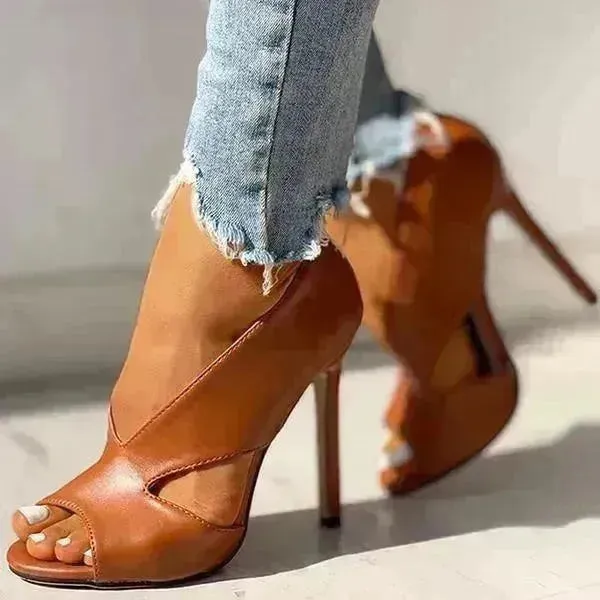 Women's shoes 4 large size sandals high heels fine heel women shoes